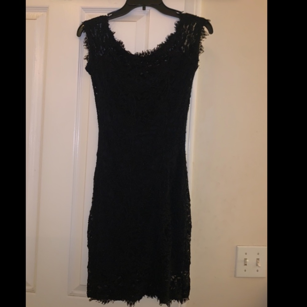 Jump apparel by Wendy chaitin black lace dress